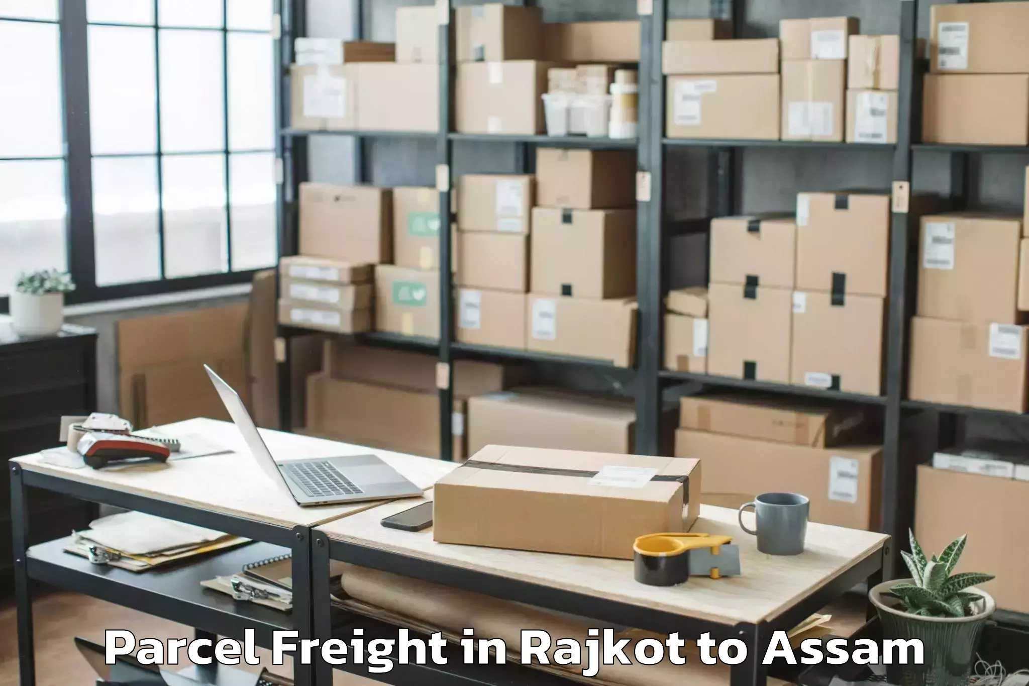 Top Rajkot to North Lakhimpur Parcel Freight Available